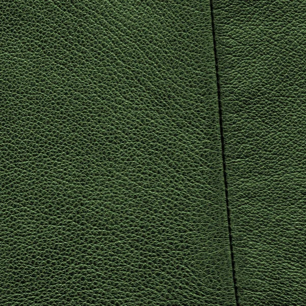 Helder groen leder texture of achtergrond — Stockfoto