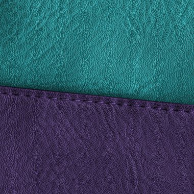 mavi-mor deri arka plan bir dikiş ile dekore edilmiştir. 