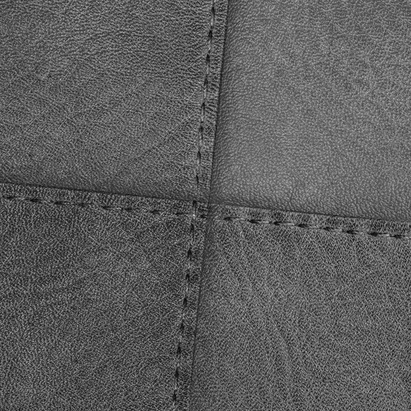 Gray leather background,seams — Stock Photo, Image