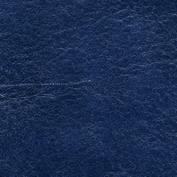 Blue scratched leather texture or background — Stock Photo, Image