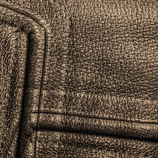 Fragment skórzaną kurtkę jako tło brązowy skórzany — Zdjęcie stockowe