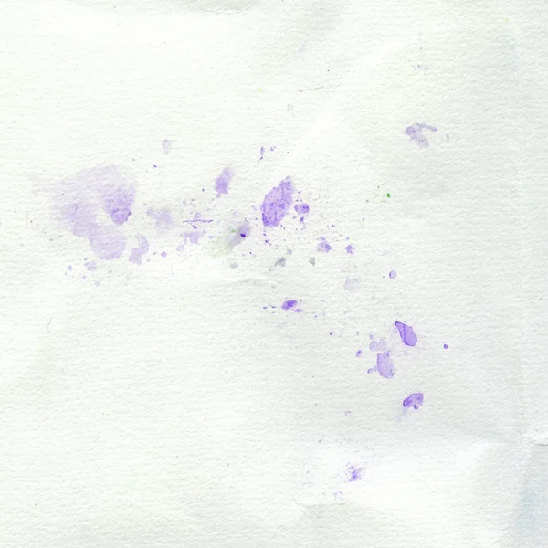 Hoja vieja de papel con manchas de tinta violeta — Foto de Stock