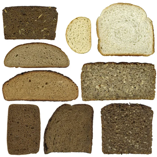 Sliced bread isolated — Stock Photo, Image