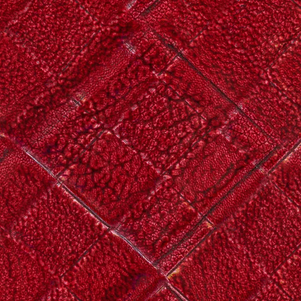 Red background based on leather texture. — Stock Photo, Image