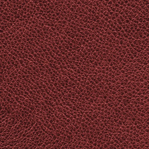 Mörkt rött läder textur närbild. Användbar för bakgrund — Stockfoto