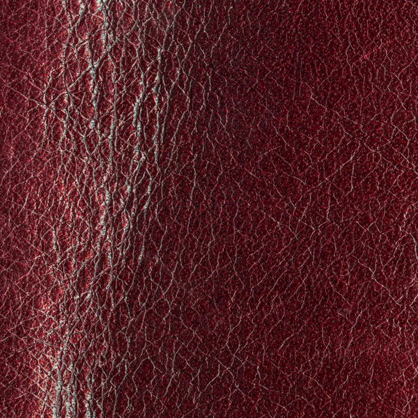 Textura de couro vermelho como fundo — Fotografia de Stock