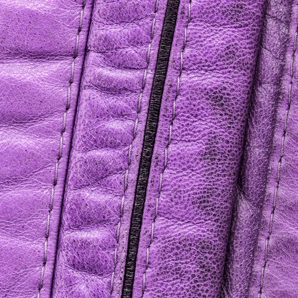 Fragment van violet leren kleding. — Stockfoto