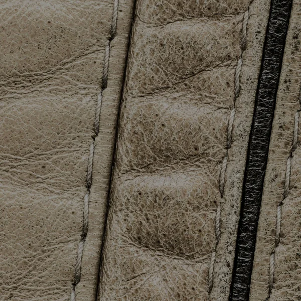 Hohe detaillierte Fragmente hellbrauner Lederbekleidung — Stockfoto