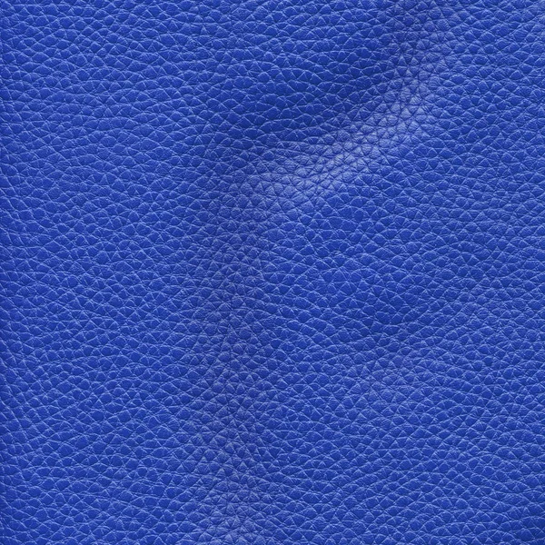 Blue leather texture as background — Stock Photo, Image