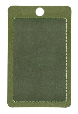 boş karton etiket yeşil, metniniz için kullanılabilir 