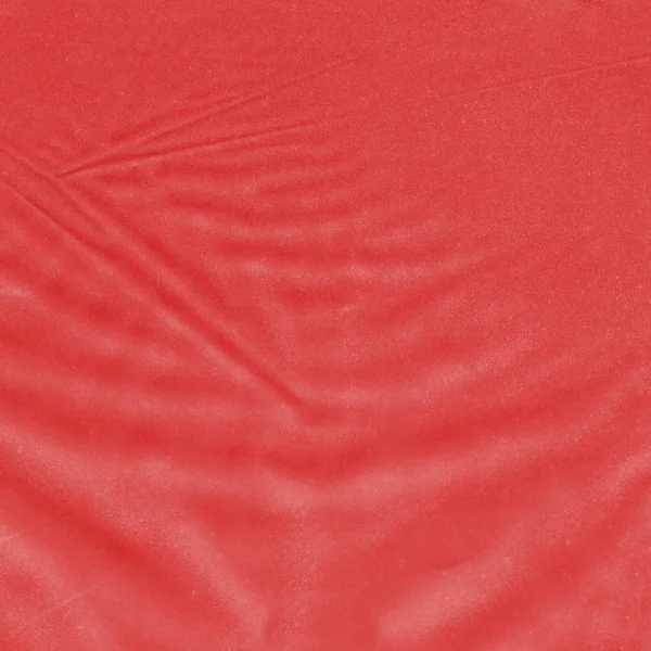Consistenza materiale sintetico rosso accartocciato — Foto Stock