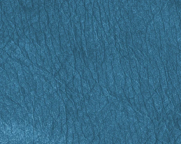 Blue leather texture closeup — Stock Photo, Image