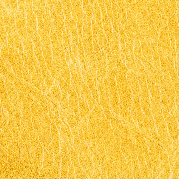 Gele lederen textuur close-up — Stockfoto