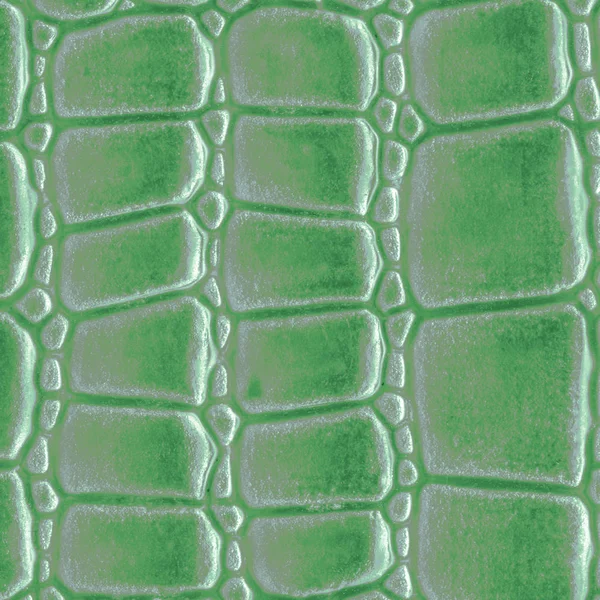 Zeleno šedé umělé hadí kůže textury detailní — Stock fotografie