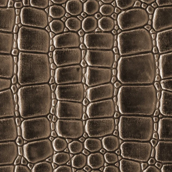 Kahverengi yapay yılan deri doku portre — Stok fotoğraf