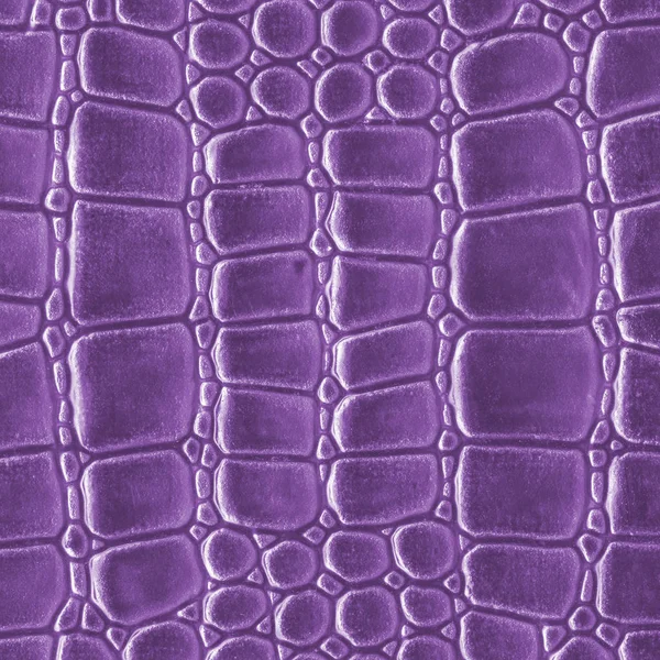 Violet artificial snake skin texture closeup — Stock Photo, Image