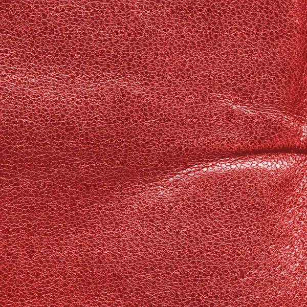Rood lederen textute, vouw. Nuttig voor achtergrond — Stockfoto