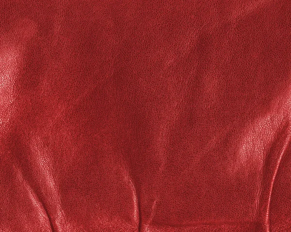 Red leather background for design-works — Stock Photo, Image