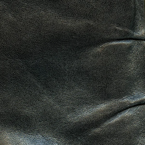 Textura de cuero negro . —  Fotos de Stock
