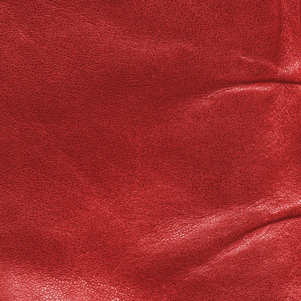 Red leaher texture. — Stock Photo, Image