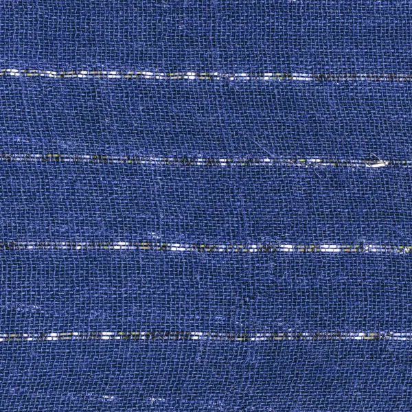 Decorado com lurex azul tecido textura close-up — Fotografia de Stock