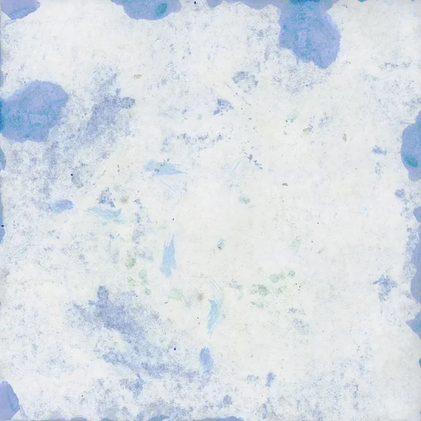 Texture of old dirty paper stained with blue ink — Stock Photo, Image