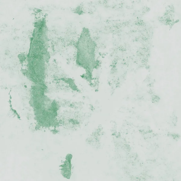 Povrch staré špinavé papíru obarví se Zelený inkoust skvrny — Stock fotografie