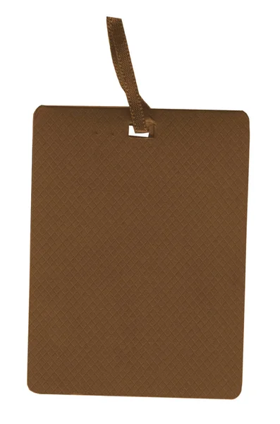 Blank cardboard tag — Stock Photo, Image