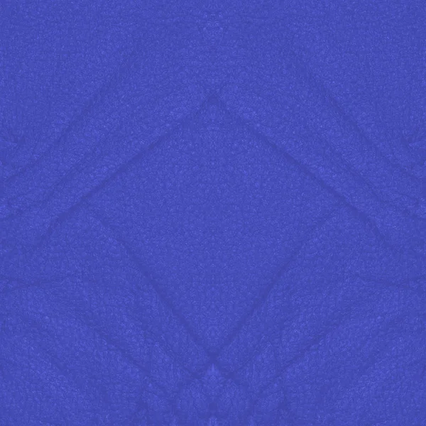 Blue leather background, folds — Stock Photo, Image