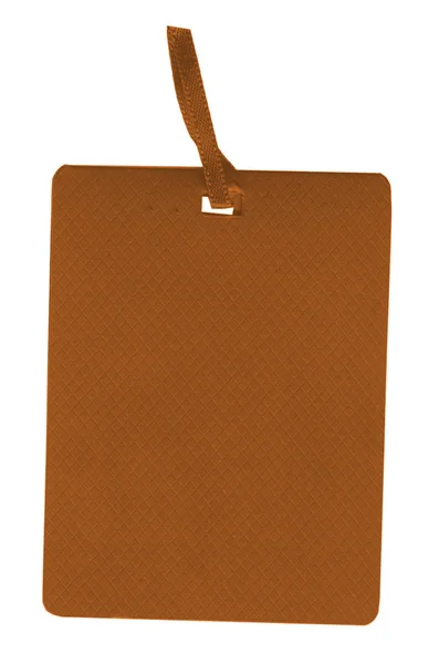 Blank cardboard tag Stock Image