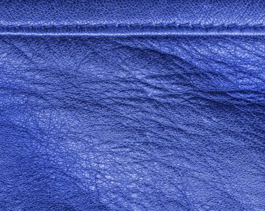 mavi deri doku, dikiş