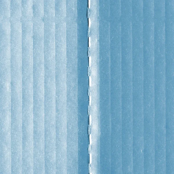 배경으로 두 가지 색조의 블루 골 판지 종이 — 스톡 사진