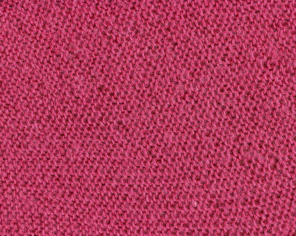 Crimson Strickstoff Textur für Hintergrund — Stockfoto