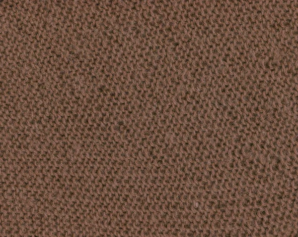 Brown knitting fabric texture for background — Stock Photo, Image
