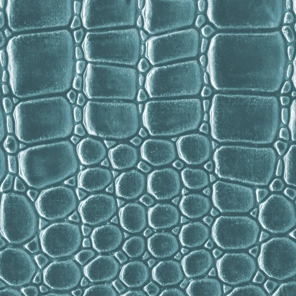 Blå konstgjorda orm hud textur närbild — Stockfoto