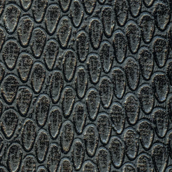 Preto artificial serpente pele textura closeup ., — Fotografia de Stock