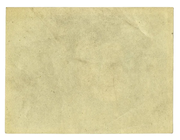 Feuille de vieux papier isolé sur fond blanc — Photo