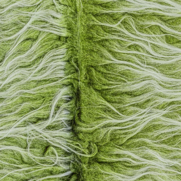 Textura de pele artificial verde como fundo — Fotografia de Stock
