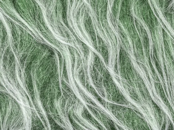 Weiß-grüne Kunstpelzstruktur als Hintergrund — Stockfoto
