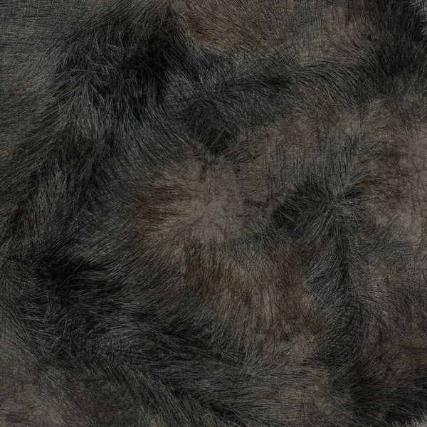 Natürliche dunkelbraune Fellstruktur. nützlich für den Hintergrund — Stockfoto