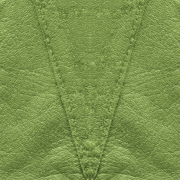 Light green leather texture,seams — Stock Photo, Image