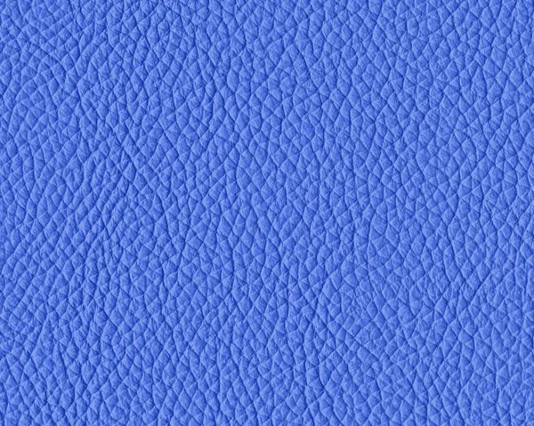 Texture in pelle blu primo piano, utile per lavori di design — Foto Stock