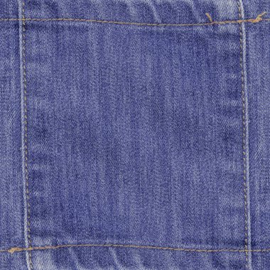 arka plan mavi kot doku dikişleri ile dekore edilmiştir.