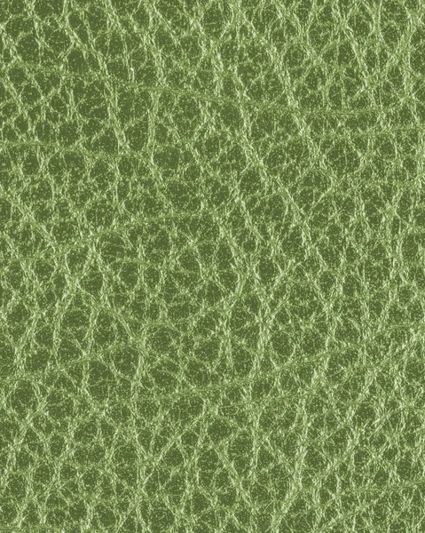 Green leather texture closeup — Stock Photo, Image