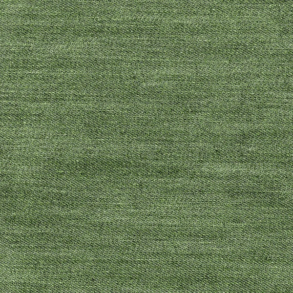 Green denim texture as background — Stock Photo, Image