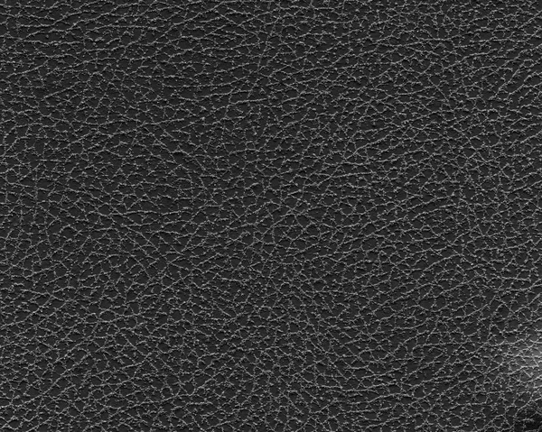 Textura de couro artificial preto como fundo — Fotografia de Stock