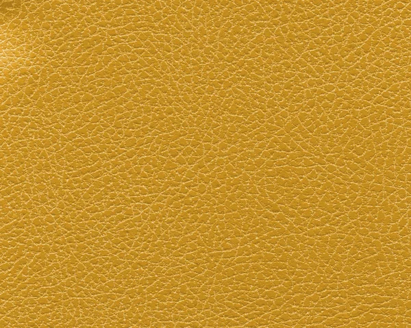 Textura de cuero artificial amarillo como fondo — Foto de Stock