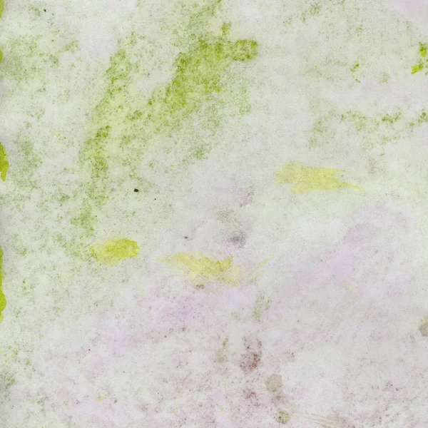 Old dirty paper stained with green ink spots — Stock Photo, Image