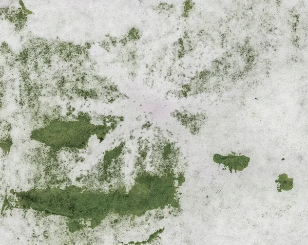 Viejo papel sucio manchado con manchas de tinta verde — Foto de Stock