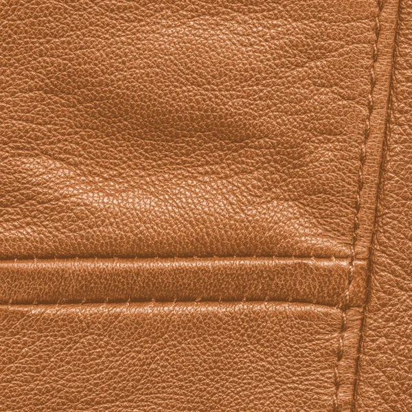 Yellow leather texture,seams. Useful as background — Stock Photo, Image